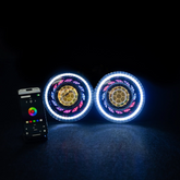 7" LED Round Projector Headlights-Turbines