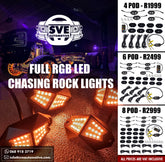Full RGB LED Chasing Rock Lights