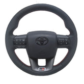 Toyota Hilux Full Leather Red Stitch GR Steering Wheel