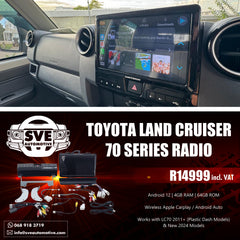 Toyota Land Cruiser 70 Series Aftermarket Radio