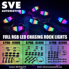 Full RGB LED Chasing Rock Lights