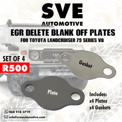 EGR Delete Blank off Plates for Land Cruiser 79 Series - Set of 4