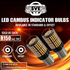 LED Cambus Indicator Bulbs - Standard & Offset