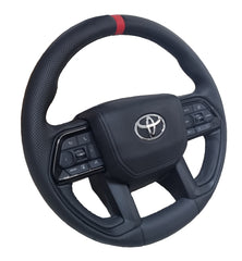 Toyota Thundra Full Leather Steering Wheel - RED