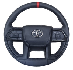 Toyota Thundra Full Leather Steering Wheel - RED