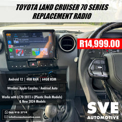 Toyota Land Cruiser 70 Series Aftermarket Radio