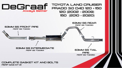 Toyota 3.0 D4D Prado 120 & 150 Series De Graaf Exhaust System