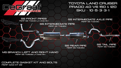 Toyota 4.0 V6 Prado De Graaf Exhaust