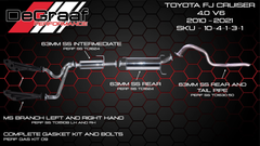 Toyota FJ Cruiser 4.0 V6 - 2010-2021 De Graaf Exhaust