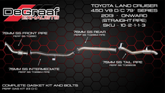 DeGraaf Toyota Land Cruiser V8 '79 Series Double Cab Exhuast