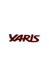 YARIS Badge Aluminium