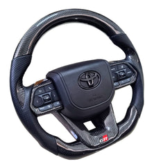 Toyota VX300 GR Full Carbon Stitch Steering Wheel - Carbon Trim
