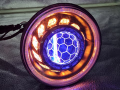 7" LED Round Projector Headlights - Turbines