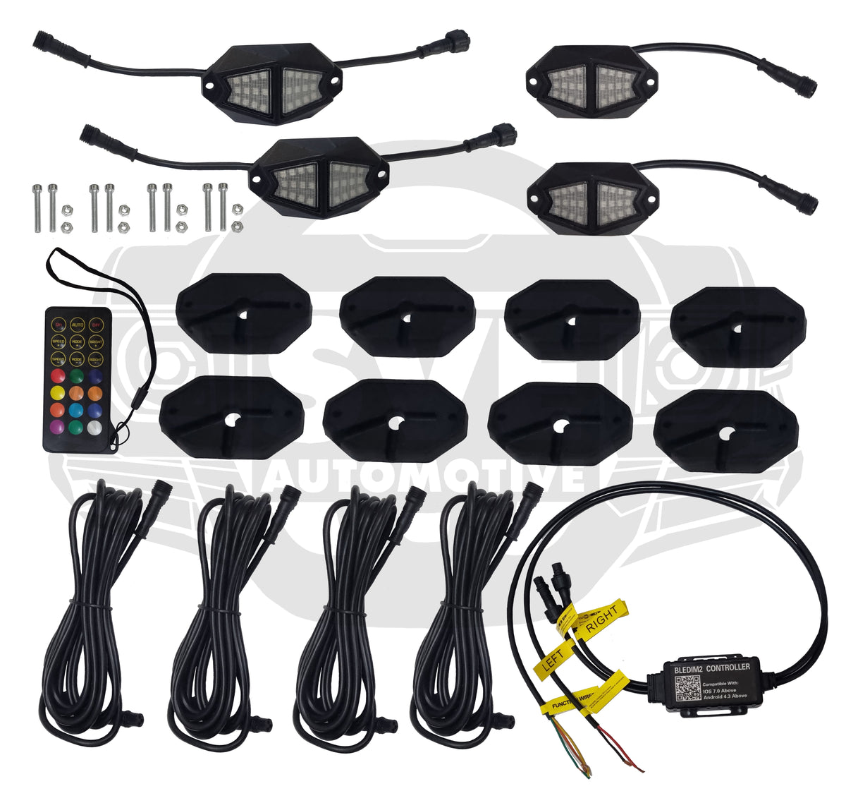 Full RGB LED Chasing Rock Lights