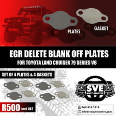 EGR Delete Blank off Plates for Land Cruiser 79 Series - Set of 4