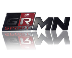 GR SPORT MN Badge Gazoo Racing Aluminium - BLACK