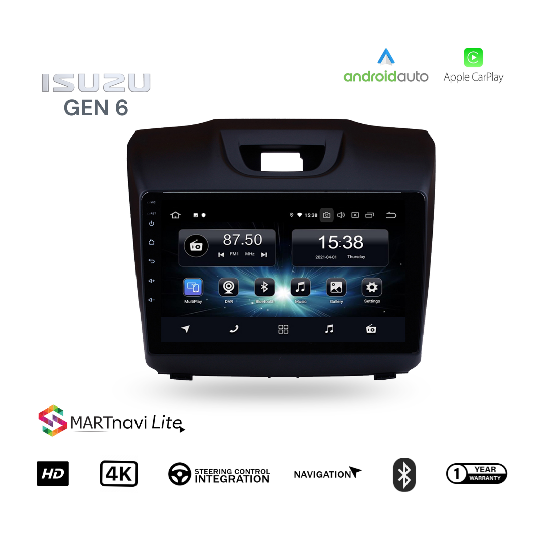 SmartNavi Lite Isuzu D MAX Gen 6 Radio