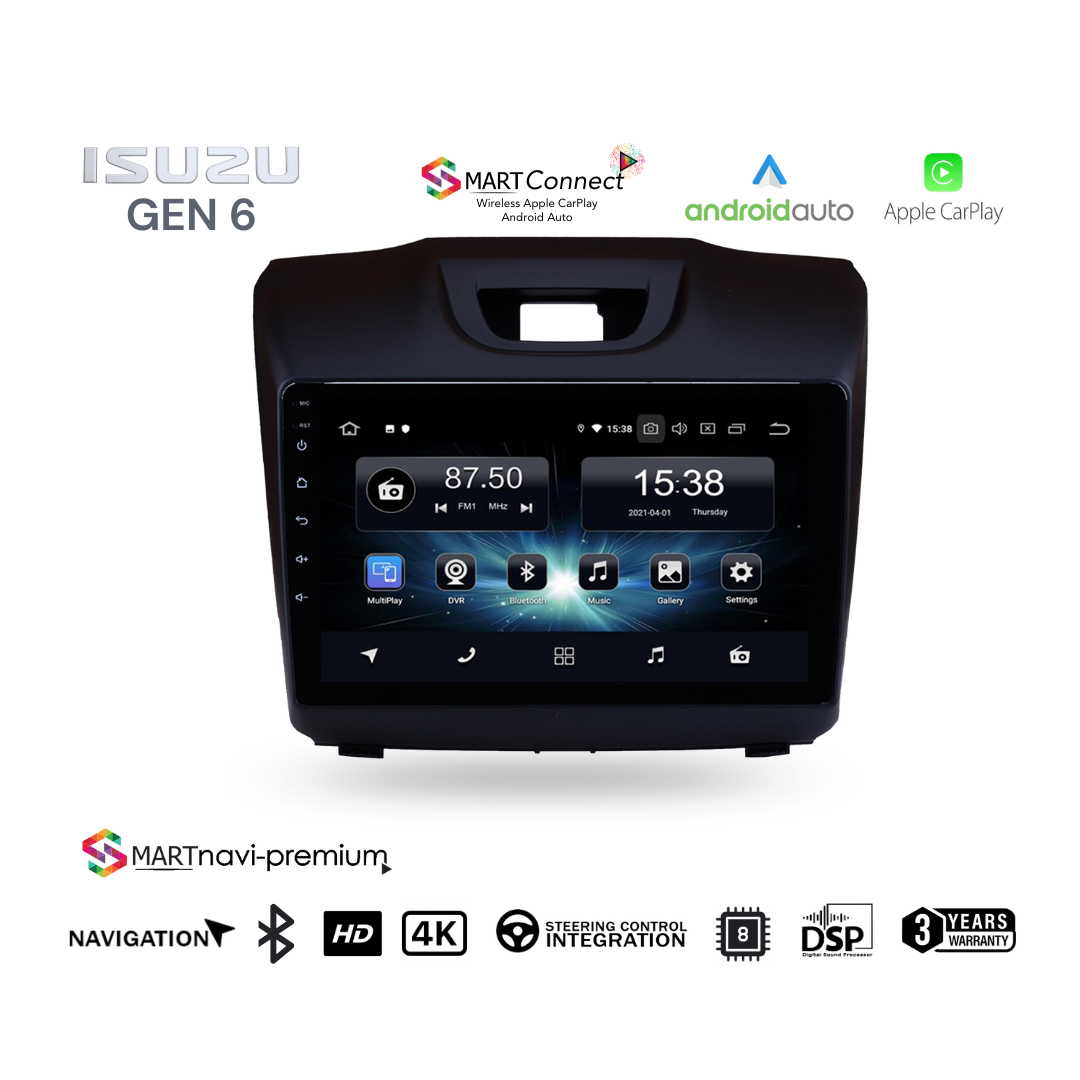 SmartNavi Premium Isuzu DMAX Gen 6 Radio