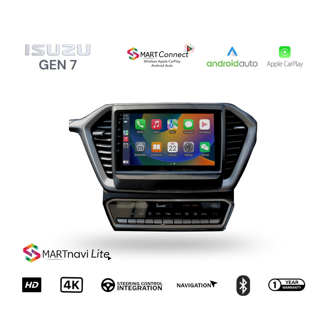 SmartNavi Lite Isuzu DMAX Gen 7 2022 Radio