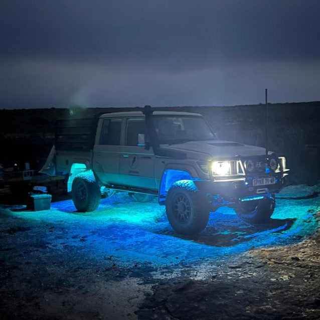 Chasing RGB Rock Lights - 4 Pack