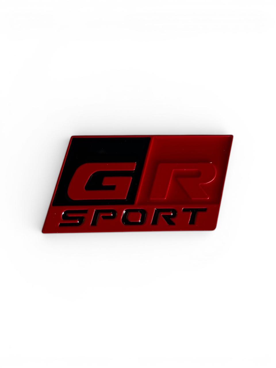 GR SPORT Badge Red Aluminium