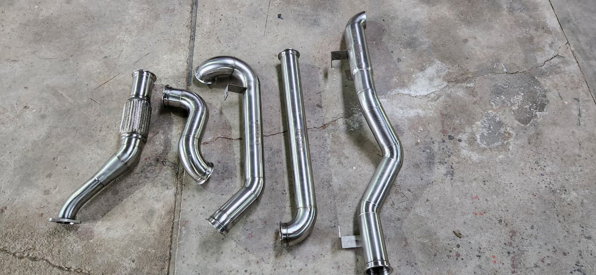 Toyota Land Cruiser '79 V8 90mm System D/C De Graaf Exhaust