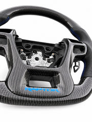 Ford Raptor Carbon Fiber Steering Wheel With Magnetic Paddle Shifts TO FIT RANGER T7
