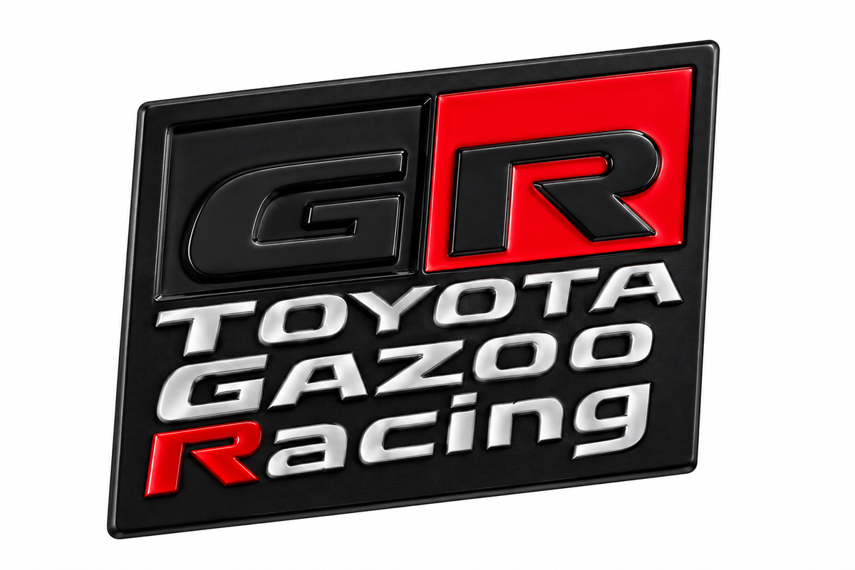 GR Toyota Gazoo Racing Badge Black