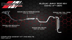 SUZUKI JIMNY 1500 16V DOHC - 4TH GENERATION (MINICAT) De Graaf Exhaust