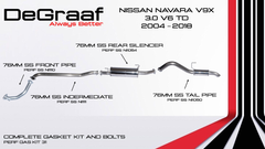 Nissan Navara V9X 3.0 V6 DT De Graaf Exhaust